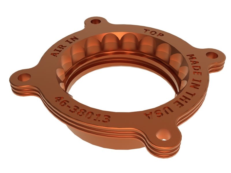 aFe Silver Bullet Throttle Body Spacer - 22-23 Toyota GR86 2.4L (Orange) - Lunaticsco