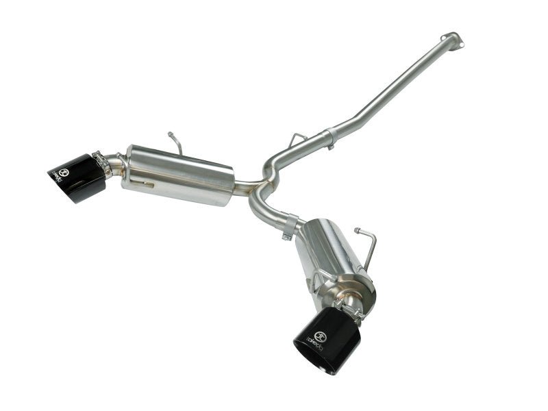 aFe Takeda Axle-Back Exhaust - 13-15 Scion FR-S & Subaru BRZ (Black Dual Tips) - Lunaticsco