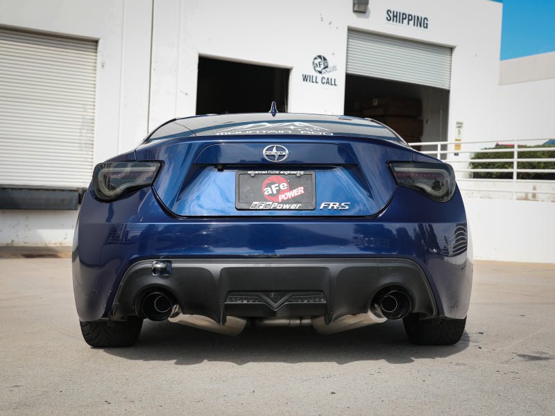 aFe Takeda Exhaust Axle - Back Black Dual Tips Exhaust (Scion FRS / Subaru BRZ 13 - 15) - Lunaticsco