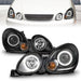 ANZO Projector Headlights w/ Halo Black 98 - 05 Lexus GS300 - Lunaticsco