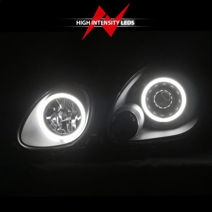 ANZO Projector Headlights w/ Halo Black 98 - 05 Lexus GS300 - Lunaticsco