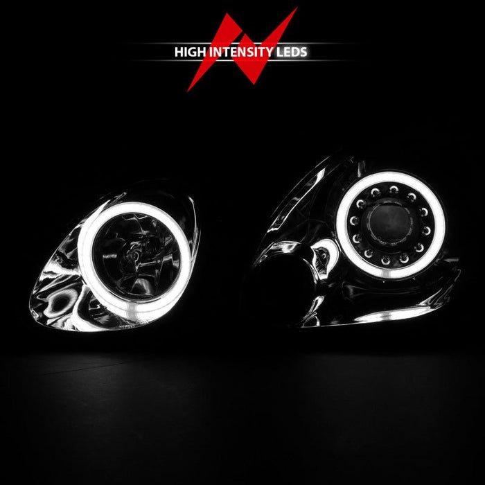 ANZO Projector Headlights w/ Halo Chrome 98 - 05 Lexus GS300 - Lunaticsco