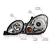 ANZO Projector Headlights w/ Halo Chrome 98 - 05 Lexus GS300 - Lunaticsco