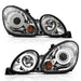 ANZO Projector Headlights w/ Halo Chrome 98 - 05 Lexus GS300 - Lunaticsco