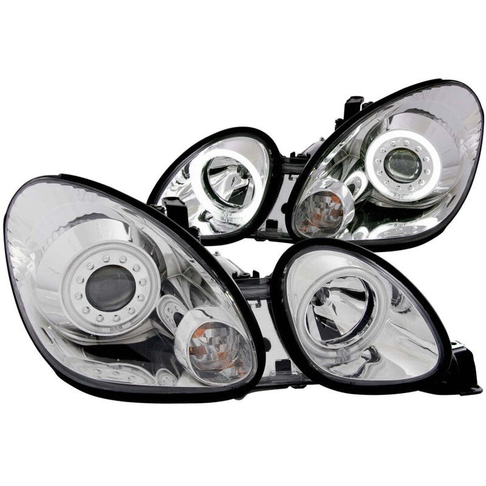 ANZO Projector Headlights w/ Halo Chrome 98 - 05 Lexus GS300 - Lunaticsco