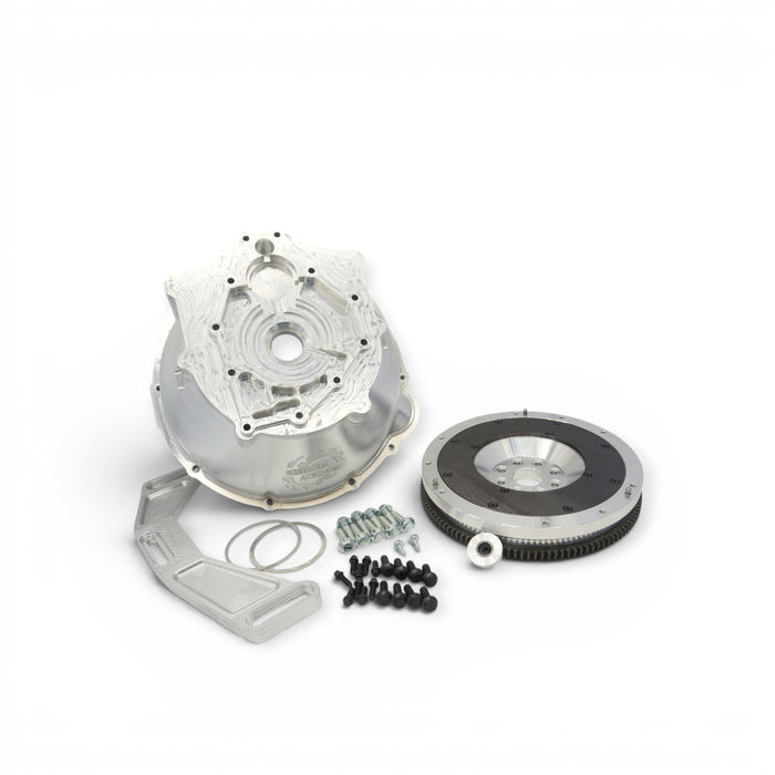 Auto Sports Engineering 1JZ & 2JZ to Nissan 350Z CD009 Billet Bellhousing & Flywheel Combo - Lunaticsco