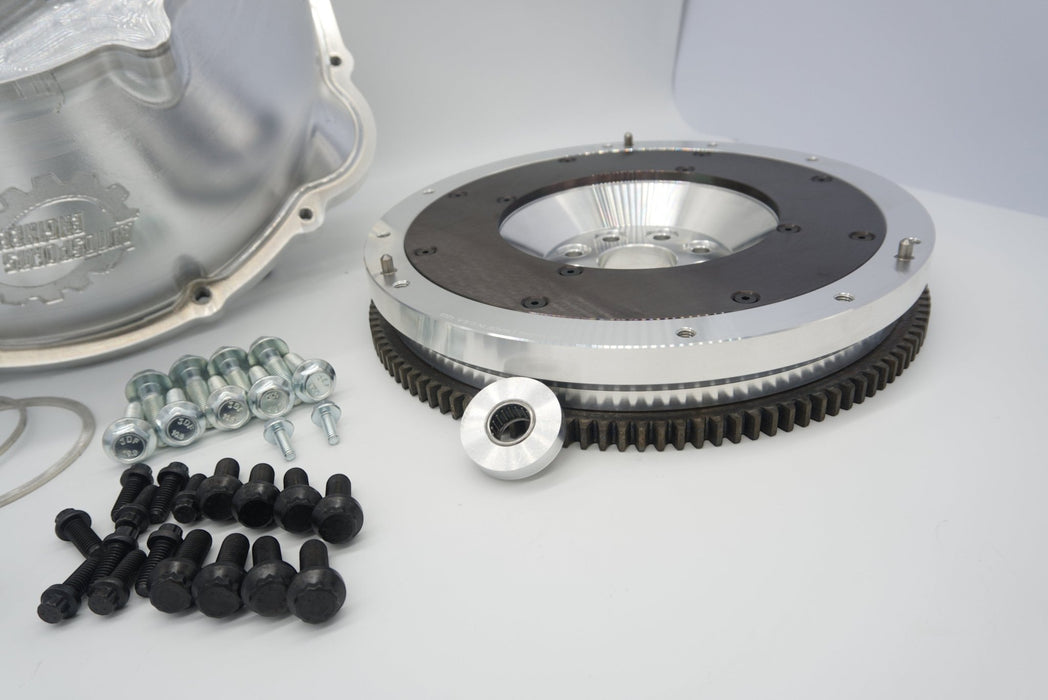 Auto Sports Engineering 1JZ & 2JZ to Nissan 350Z CD009 Billet Bellhousing & Flywheel Combo - Lunaticsco