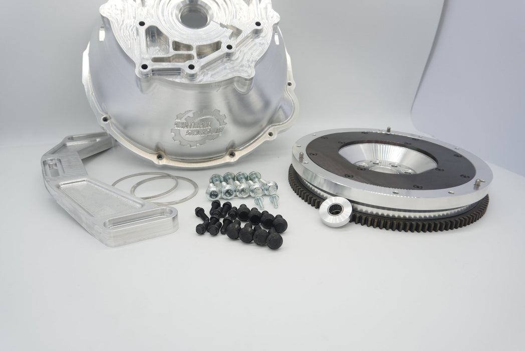 Auto Sports Engineering 1JZ & 2JZ to Nissan 350Z CD009 Billet Bellhousing & Flywheel Combo - Lunaticsco