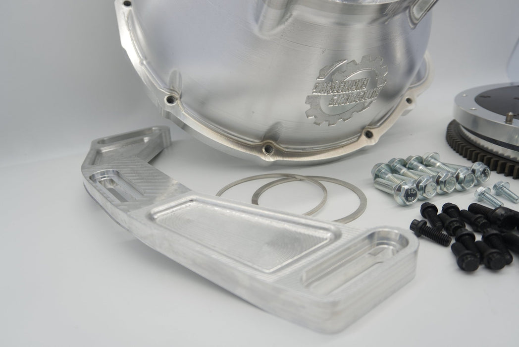 Auto Sports Engineering 1JZ & 2JZ to Nissan 350Z CD009 Billet Bellhousing & Flywheel Combo - Lunaticsco