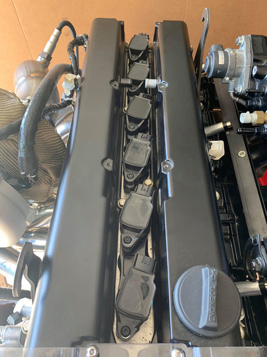 Autosports Engineering 2JZ 1JZ Nissan R35 Coil Brackets BLACK - Lunaticsco