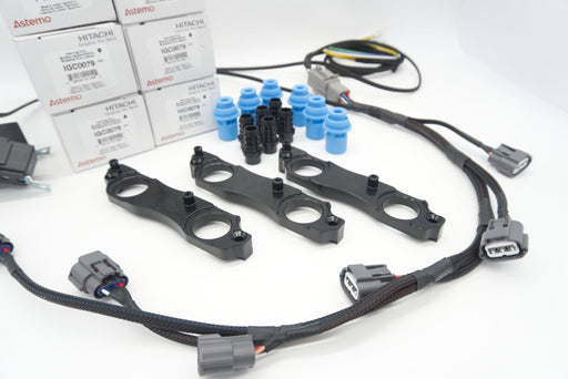 Autosports Engineering 2JZ 1JZ Nissan R35 Coil Brackets BLACK - Lunaticsco