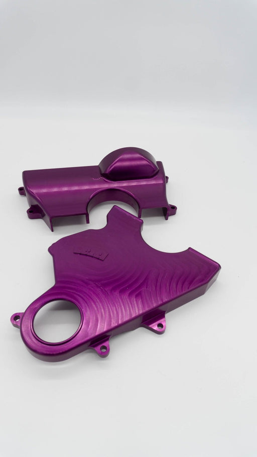 Autosports Engineering 2JZ Non VVTi Billet Timing Belt Covers - Purple - Lunaticsco