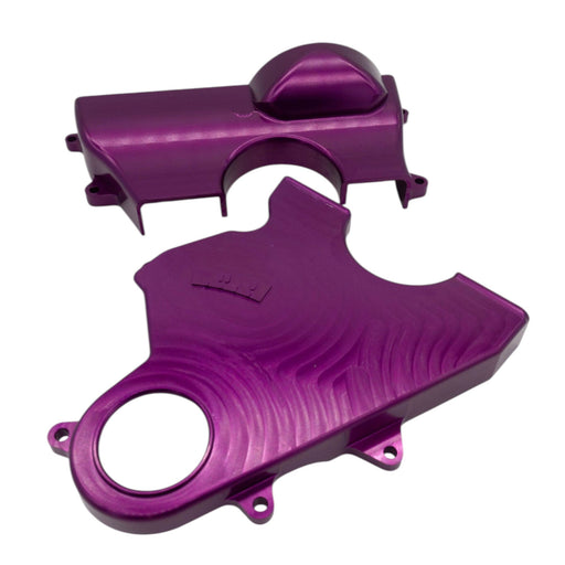 Autosports Engineering 2JZ Non VVTi Billet Timing Belt Covers - Purple - Lunaticsco