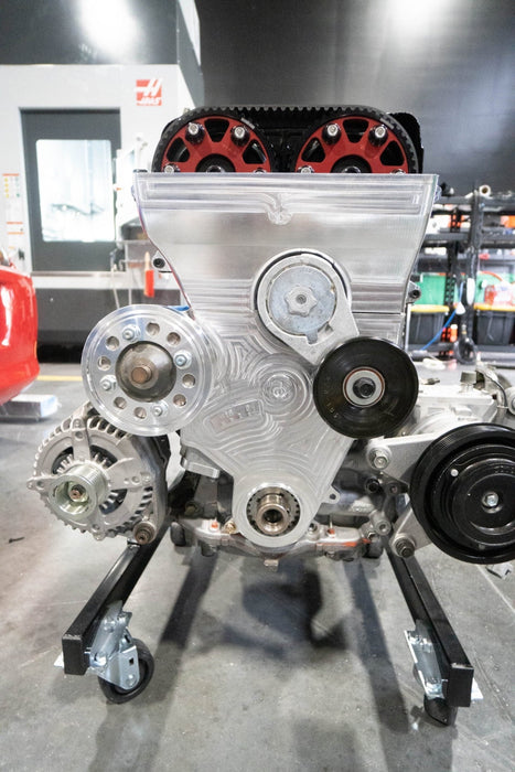 Autosports Engineering 2JZ Non VVTi Billet Timing Belt Covers - Purple - Lunaticsco