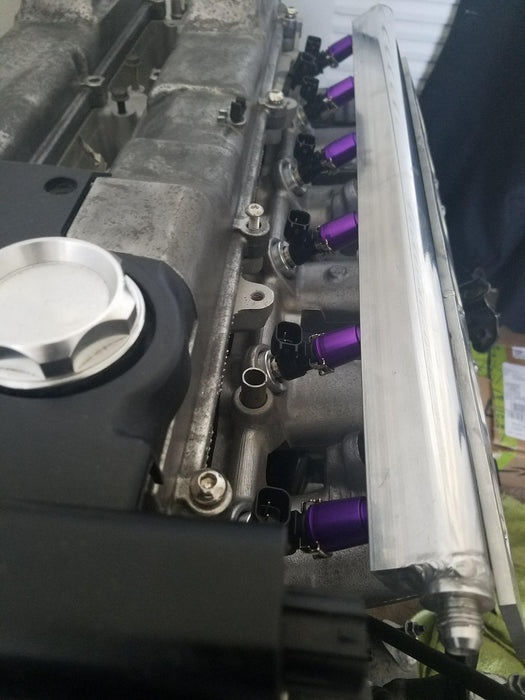 Autosports Engineering 2JZGTE VVTi Billet Fuel Rail Top Feed - Lunaticsco