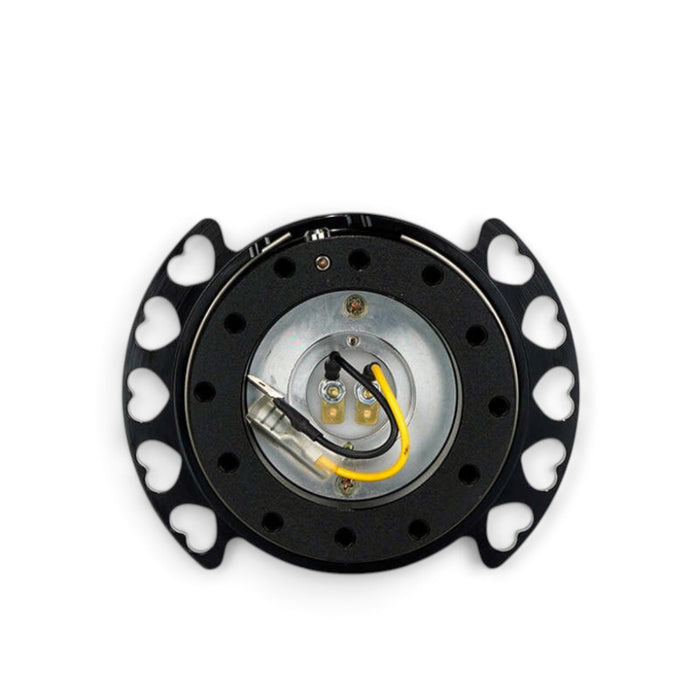 NRG Quick Release Kit - Black Body/ Black Heart Cutout Ring