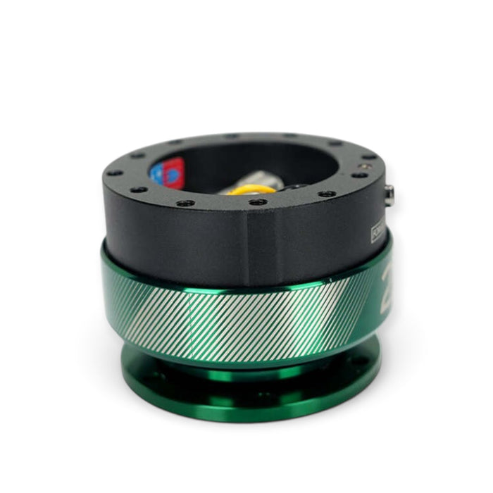 NRG Quick Release Gen 2.0 - 20 Year Anniversary Black Body / Emerald Ring