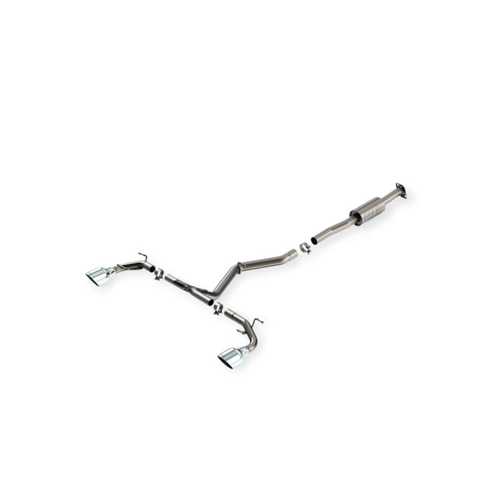 Borla ATAK Catback Exhaust, Polished Chrome Tips for 22-25 Subaru BRZ/Toyota GR86 - Lunaticsco