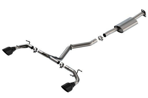 Borla S - Type Catback Exhaust BRZ / GR86 2.4L AT/MT 22+ - Black Chrome Tips - Lunaticsco