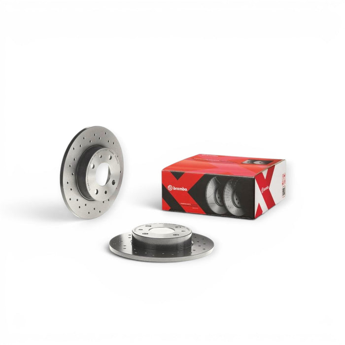 Brembo 03-05 Lexus GS300/LS400/IS300 Front Premium Xtra Cross Drilled UV Coated Rotor - Lunaticsco