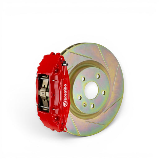 Brembo 12-16 FR-S/BRZ/86 Front GT Big Brake Kit, 4-Piston Cast, 326x30mm Slotted Rotor - Red - Lunaticsco