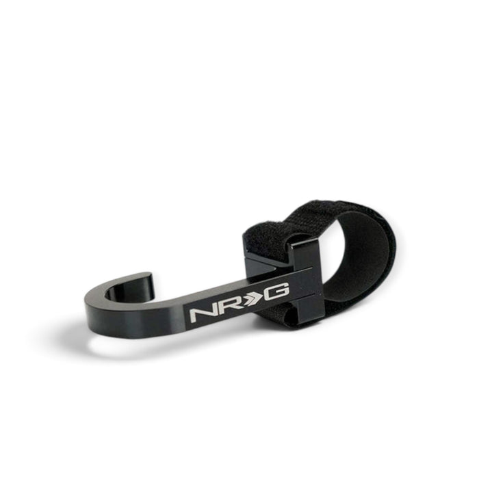 NRG Steering Wheel Hook CNC Aluminum w/ Laser Logo - Black