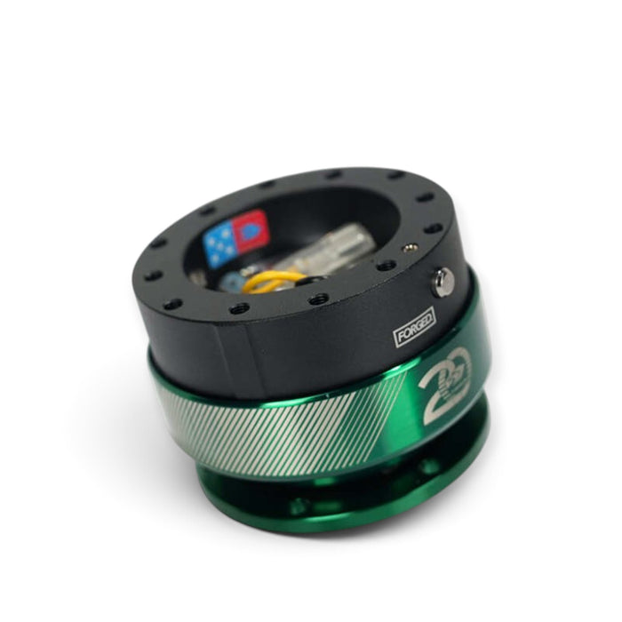 NRG Quick Release Gen 2.0 - 20 Year Anniversary Black Body / Emerald Ring