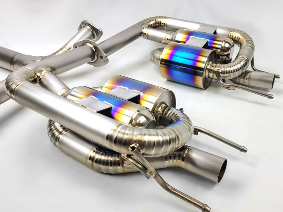 Circuit Werks Burnt Titanium Mufflered Axle-Back Exhaust Lexus IS F 2008–2014 - LunaticsCo