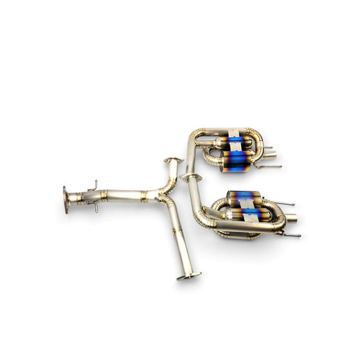 Circuit Werks Burnt Titanium Mufflered Axle-Back Exhaust Lexus IS F 2008–2014 - LunaticsCo