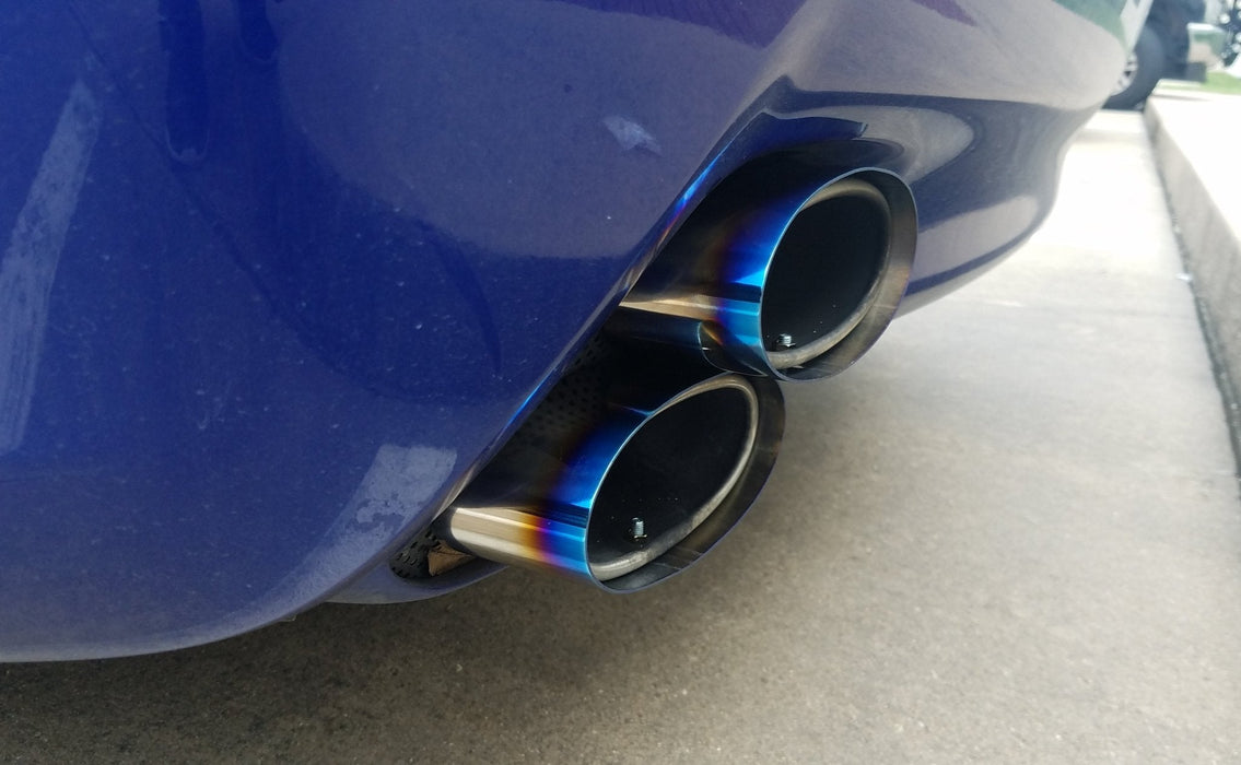 Circuit Werks Titanium Angle Cut Exhaust Tips Lexus IS F 2008–2014 - LunaticsCo