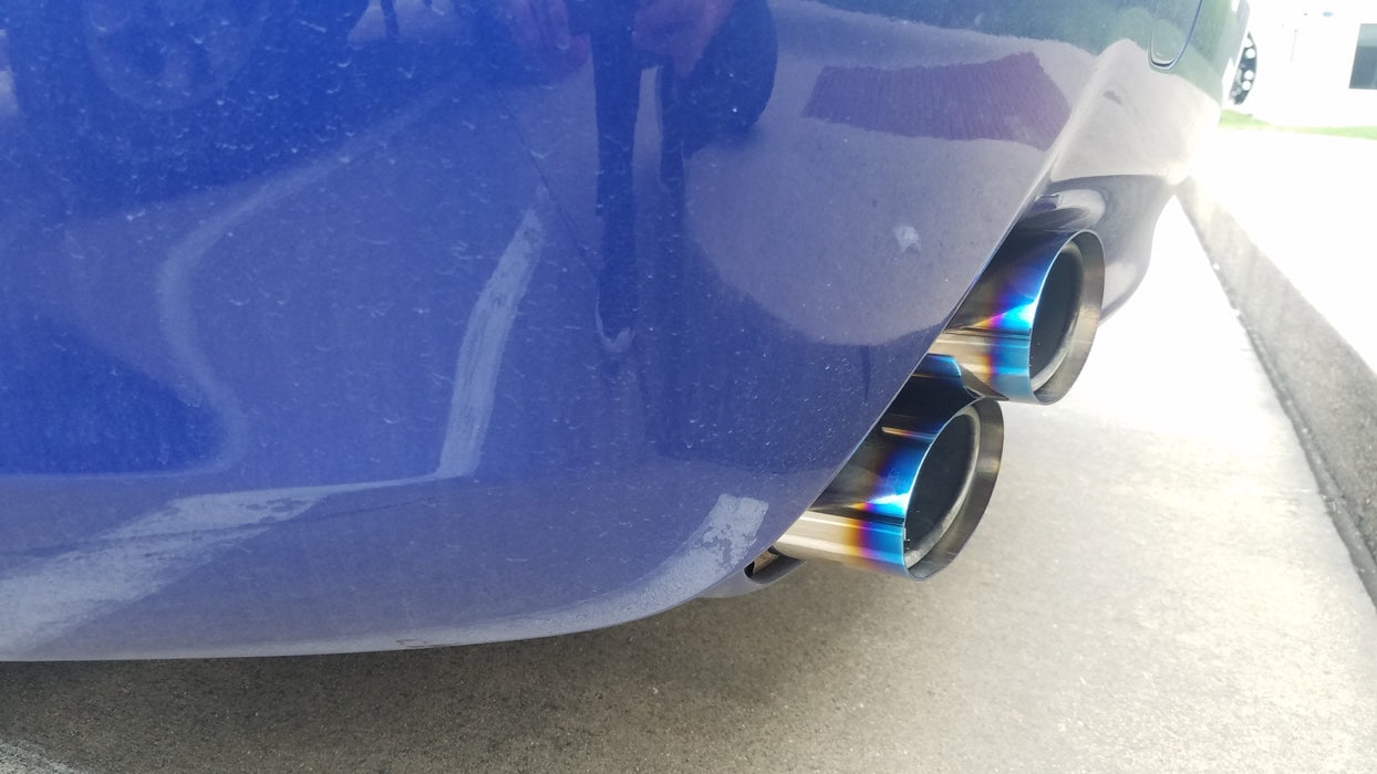 Circuit Werks Titanium Angle Cut Exhaust Tips Lexus IS F 2008–2014 - LunaticsCo