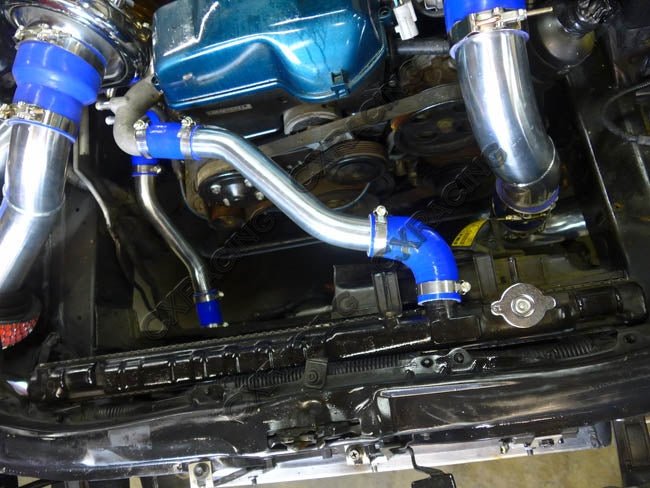 CXRacing 1.5" Aluminum Radiator Hard Pipe Kit For 91 - 00 Lexus SC300 2JZ - GTE Swap - Lunaticsco