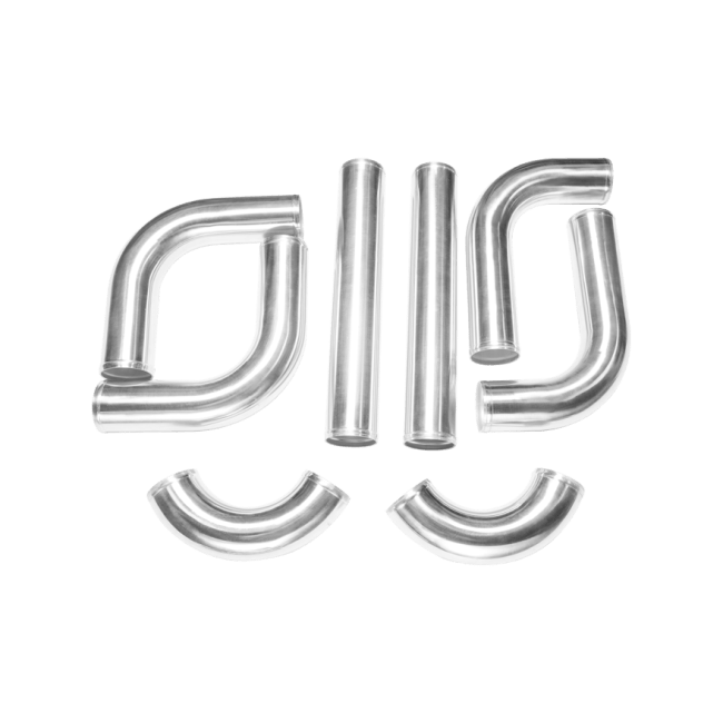 CXRacing 2.5"AL 8 Pcs Turbo Intercooler Pipe 120 Degree Piping Kit Tube Lexus/Toyota - Lunaticsco