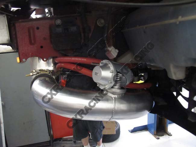 CXRacing 4in Core Front Mount Intercooler Pipe Tube Kit 93-02 Toyota Supra MKIV 2JZ-GTE Single Turbo - Lunaticsco