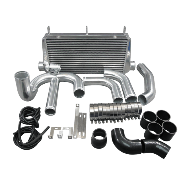 CXRacing 4in Core Front Mount Intercooler Pipe Tube Kit 93-02 Toyota Supra MKIV 2JZ-GTE Single Turbo - Lunaticsco