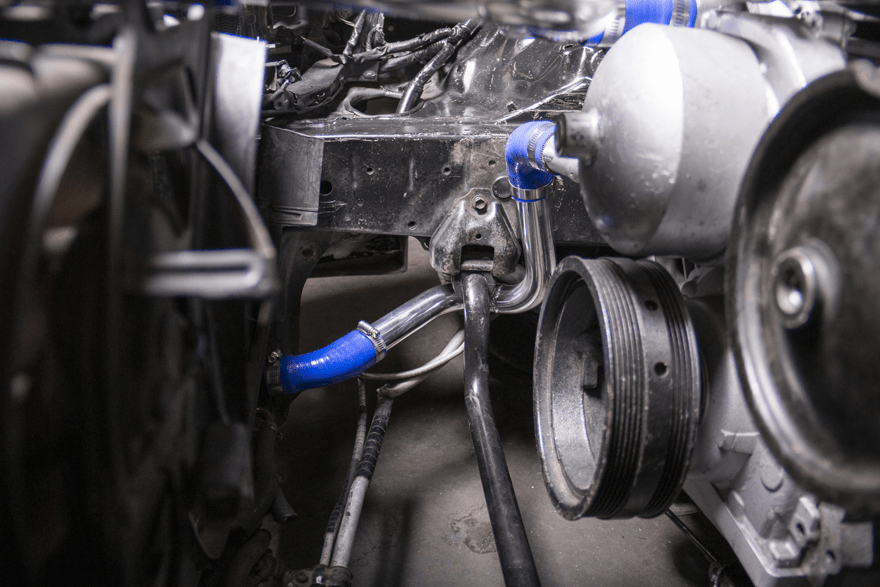 CXRacing Aluminum Radiator Hard Pipe Kit For Lexus SC300 91 - 00 LS1 LSx Engine - Lunaticsco