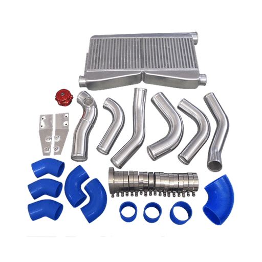 CXRacing Big-Core Intercooler Piping and BOV Kit 86-92 Toyota Supra MK3 LS1 Swap Twin Turbo - Lunaticsco