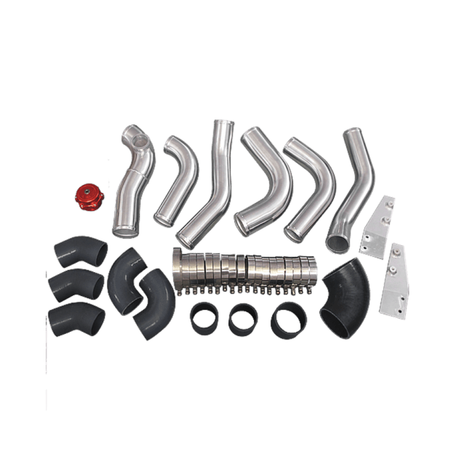 CXRacing Big-Core Intercooler Piping and BOV Kit 86-92 Toyota Supra MK3 LS1 Swap Twin Turbo - Lunaticsco