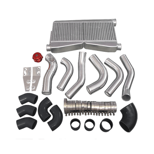 CXRacing Big-Core Intercooler Piping and BOV Kit 86-92 Toyota Supra MK3 LS1 Swap Twin Turbo - Lunaticsco