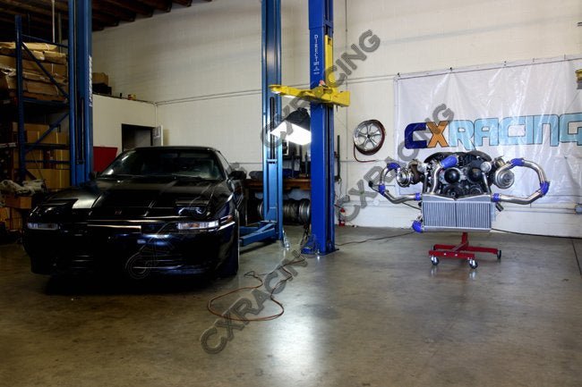 CXRacing Big-Core Intercooler Piping and BOV Kit 86-92 Toyota Supra MK3 LS1 Swap Twin Turbo - Lunaticsco