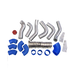 CXRacing Big-Core Intercooler Piping and BOV Kit 86-92 Toyota Supra MK3 LS1 Swap Twin Turbo - Lunaticsco