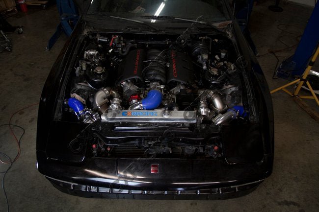 CXRacing Big-Core Intercooler Piping and BOV Kit 86-92 Toyota Supra MK3 LS1 Swap Twin Turbo - Lunaticsco