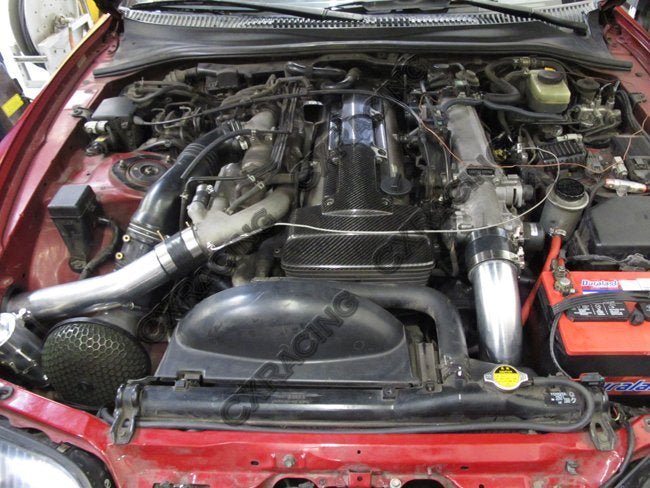CXRacing Front Mount Intercooler Pipe Tube Kit 93-02 Toyota Supra MKIV 2JZ-GTE Factory Twin Turbo - Lunaticsco