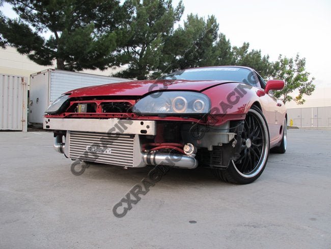 CXRacing Front Mount Intercooler Pipe Tube Kit 93-02 Toyota Supra MKIV 2JZ-GTE Factory Twin Turbo - Lunaticsco