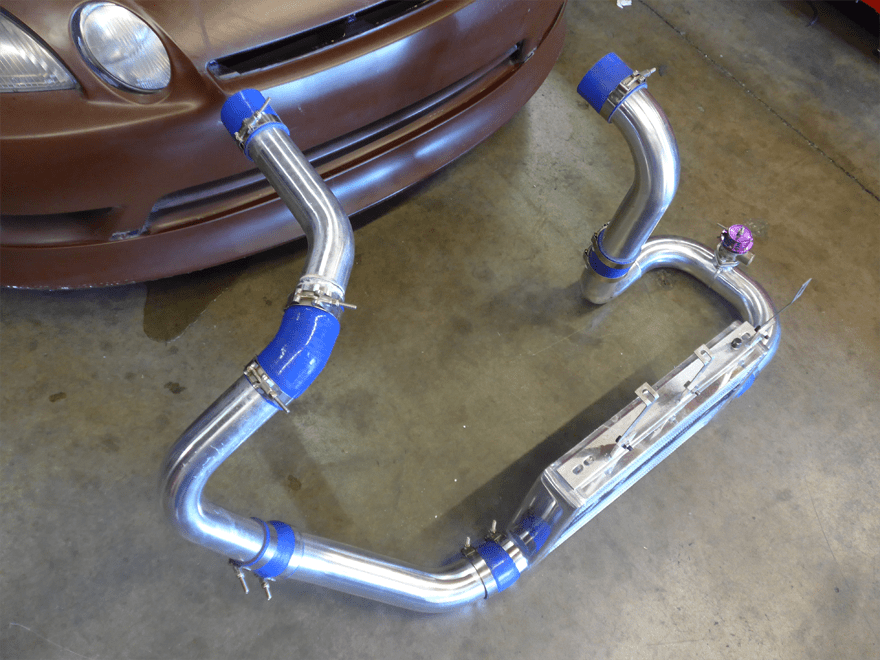 CXRacing Front Mount Intercooler & Piping Kit Lexus SC300 Z30 1JZ-GTE Factory Twin Turbo Swap 92–00 - Lunaticsco