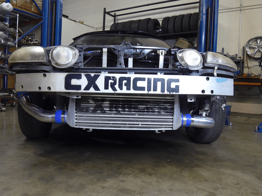 CXRacing Front Mount Intercooler & Piping Kit Lexus SC300 Z30 1JZ-GTE Factory Twin Turbo Swap 92–00 - Lunaticsco