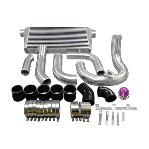 CXRacing Front Mount Intercooler & Piping Kit Lexus SC300 Z30 1JZ-GTE Single Top Mount Turbo Swap 92-00 - Lunaticsco