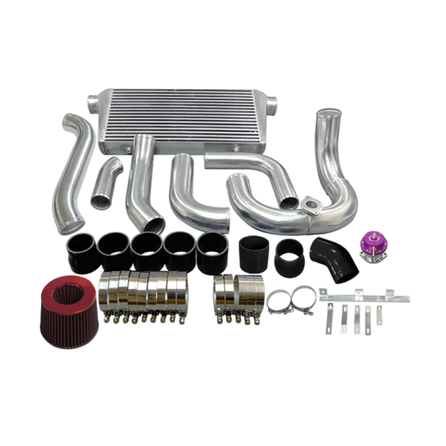 CXRacing Front Mount Intercooler Piping & Turbo Intake Kit Lexus SC300 Z30 1JZ-GTE Factory Twin Turbo Swap 92–00 - Lunaticsco