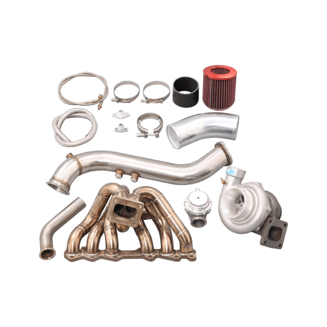 CXRacing GT35 Single Turbo Kit Toyota 1JZ-GTE Non-VVT-i T4 Supra MK3, SC300, GS300 - Lunaticsco