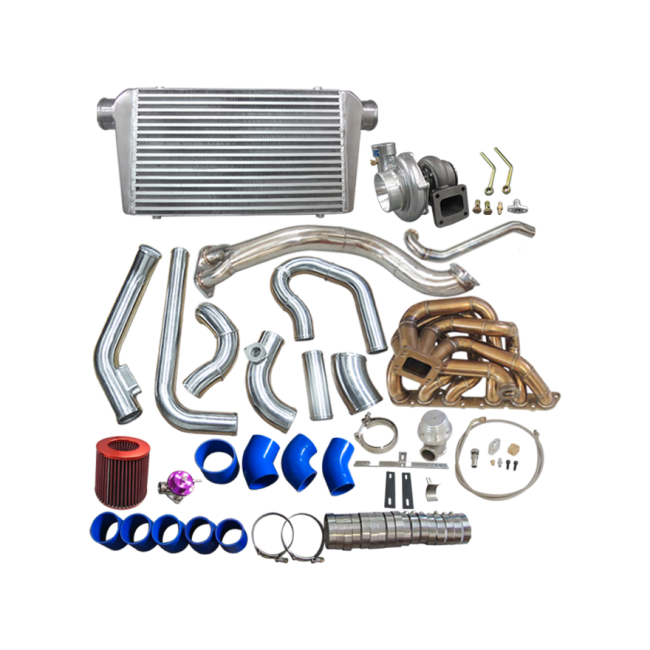CXRacing GT35 Turbo & Front Mount Intercooler Kit Lexus GS300 2JZ-GE VVT-i NA-T 98–05 - Lunaticsco